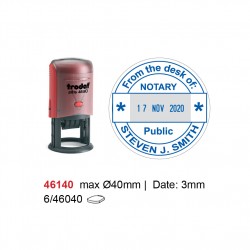 Self Inking Date Stamp 46140 40mm